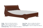 Manoir Socle Bed dimensions