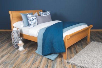 Mayfair Oak Sleigh Bed