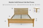 Mayfair Solid Natural Oak Sleigh Bed Frame
