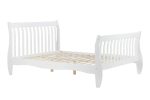 Birlea Belford sleigh White Bed with slats