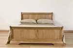 Lyon Oak Sleigh Bed king size