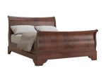 Willis and Gambier Antoinette Sleigh Bed cherry wood finish