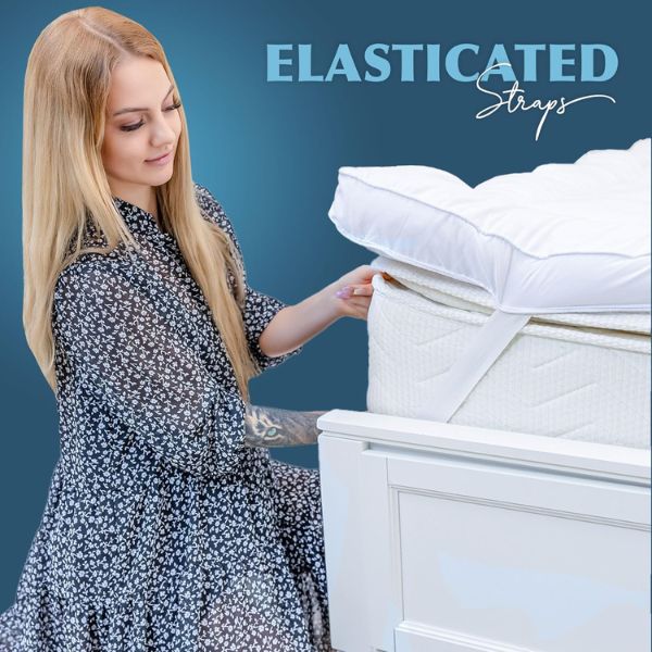 ACRALI HOME Mattress Topper with straps