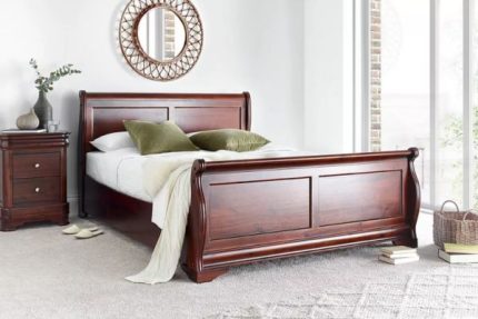 Toulouse Wooden Sleigh Bed