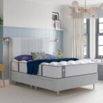 Sealy Newton Posturepedic Mattress with grey divan bed