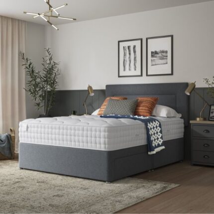 Slumberland Naturals Premium Wool Mattress in bedroom