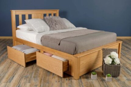 Wimbledon Solid Oak Storage Bed