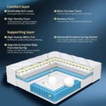 Queblox Mattress layers and materials