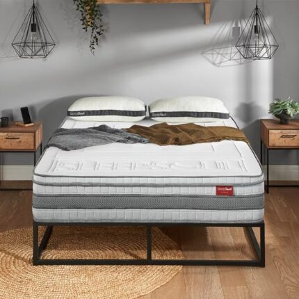SleepSoul Wish 3000 Series Pocket Cool Gel Mattress with bed
