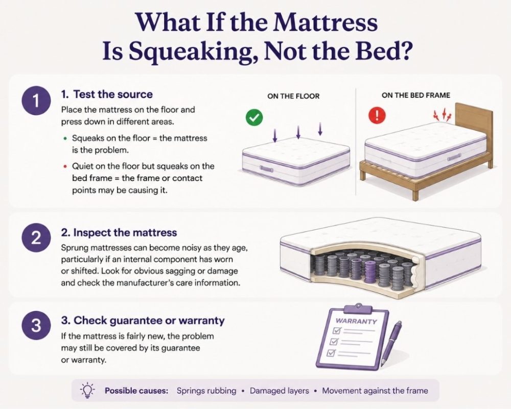 how to fix squeaky mattress
