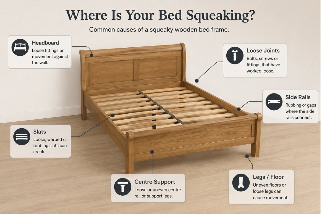 why does my bed squeak - 6 reasons